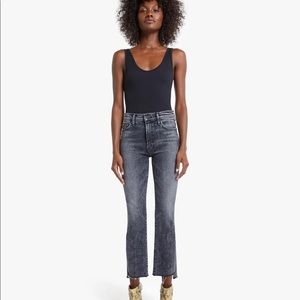 BNWT Mother Denim black Insider crop jeans 29